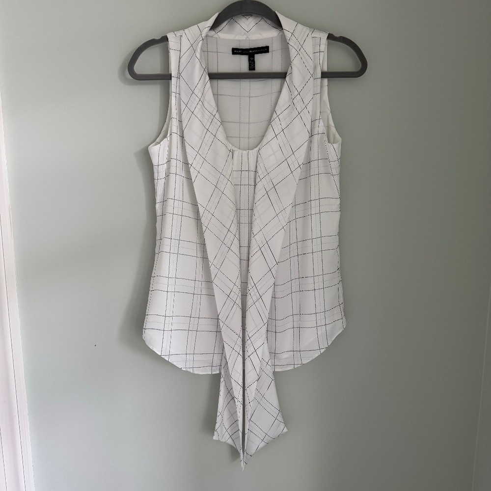 Versatile White White House Black Market Blouse